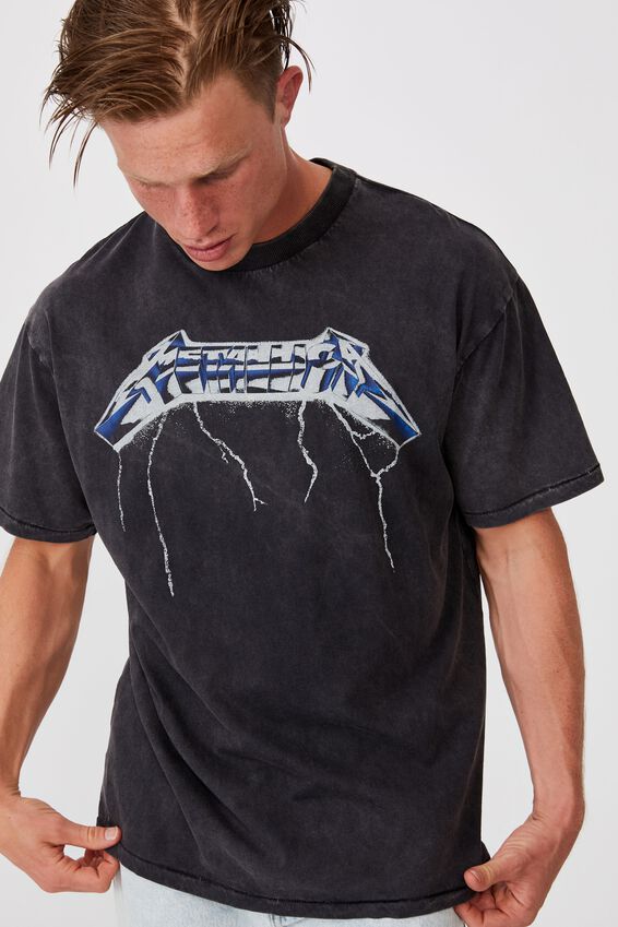 Metallica Ride the Lightning M 2XL L 3XL Black T-Shirt XL 