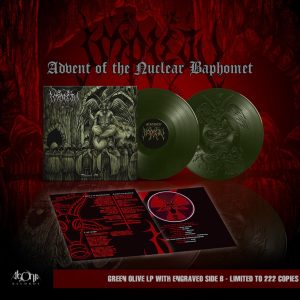 Impiety - Advent of Nuclear Baphomet (Green vinyl) 222 copies worldwide!
