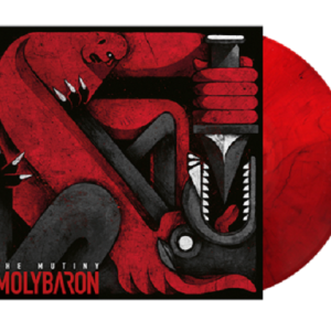 Molybaron - The Mutiny. Red/Black marbled LP. Only 300 worldwide! Slighty damaged cover but still sealed.
