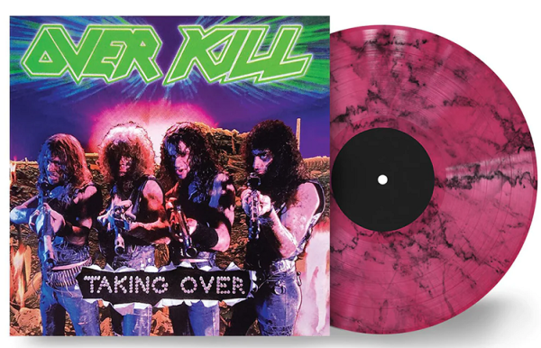 OVERKILL - TAKING OVER LIMITED (PINK/BLACK MARBLED) VINYL.