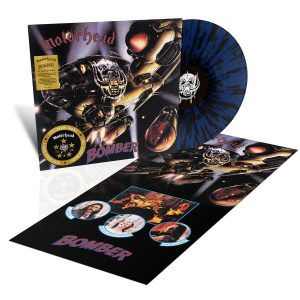 MOTÖRHEAD-BOMBER-50TH-ANNIVERSARY-LTD-BLUE-BLACK-SPLATTER-VINYL
