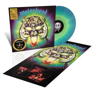 Motorhead-OVERKILL-50TH-ANNIVERSARY-LTD-Turquoise-blue-splatter