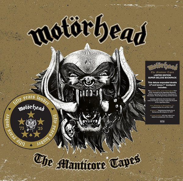 MOTORHEAD - THE MANTICORE TAPES 2LP + 7" BOOKPACK VINYL