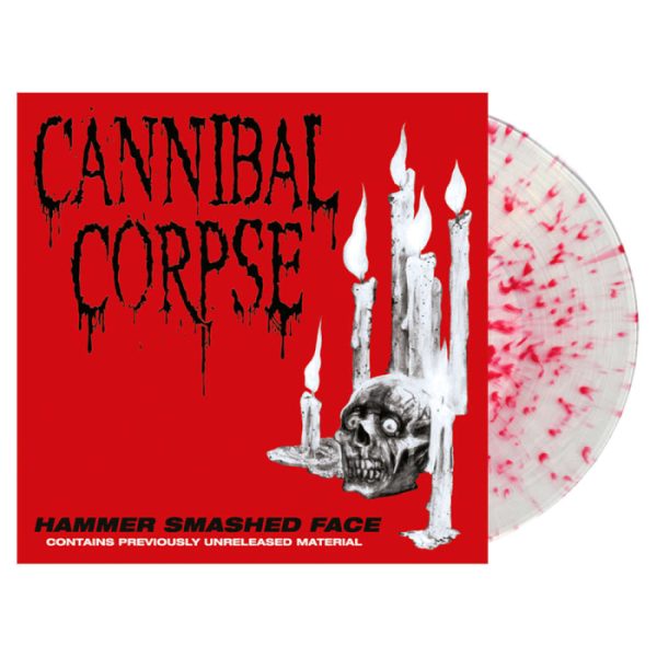 CANNIBAL CORPSE - Hammer Smashed Face. Clear/Red Splatter LP