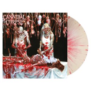 CANNIBAL CORPSE - Butchered At Birth. White/Red Splatter LP