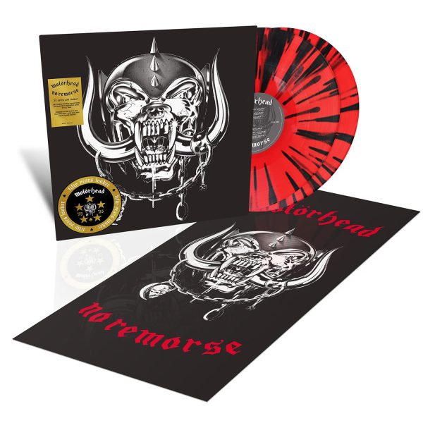MOTÖRHEAD - NO REMORSE 50TH ANNIVERSARY LTD RED/BLACK SPLATTER VINYL 2LP