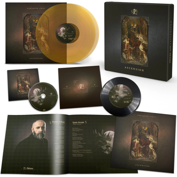 PARADISE LOST - ASCENSION. 2LP/CD/7" CRYSTAL AMBER Colour Box Set